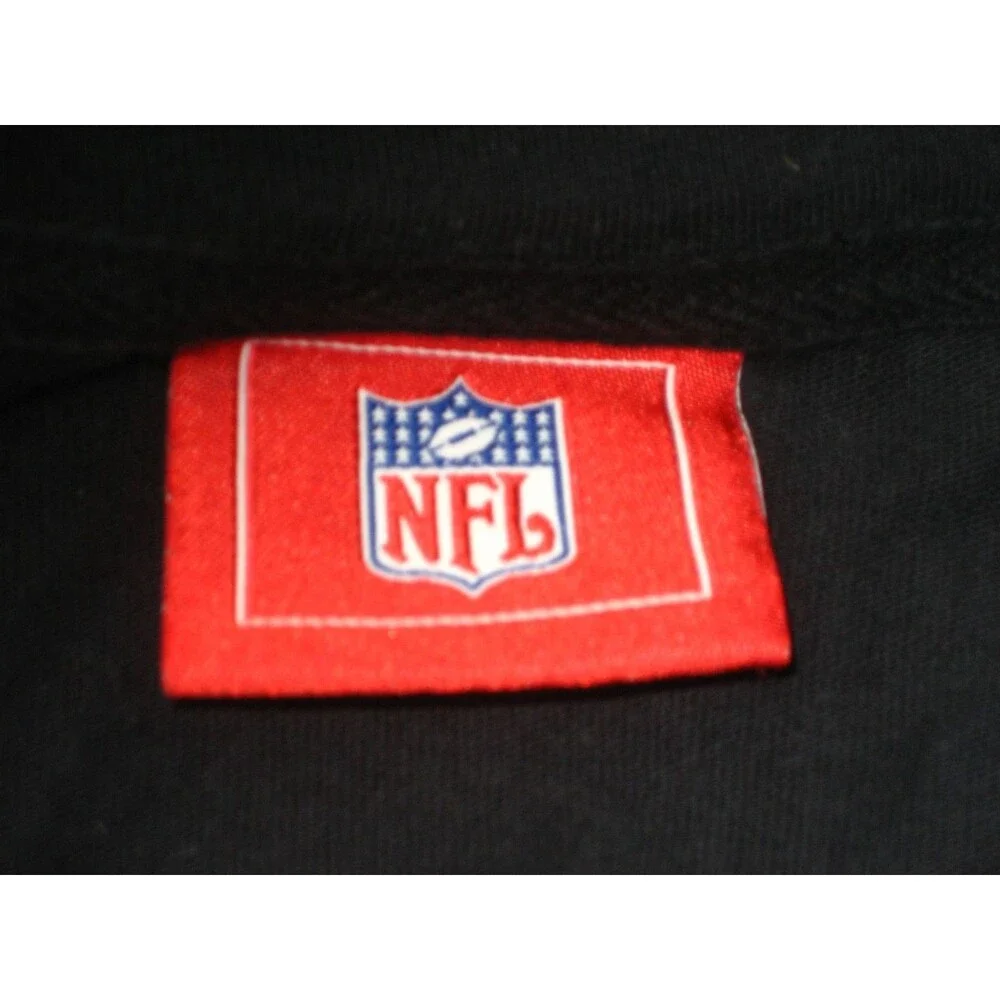 Mens NFL Black/Teal Cotton SS Carolina Panthers Football Jersey sz XL